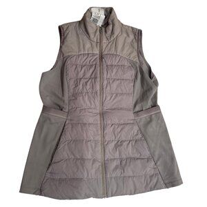Lululemon Women's Down for It All Gray Vest Goose Down Size 12 - Very Good